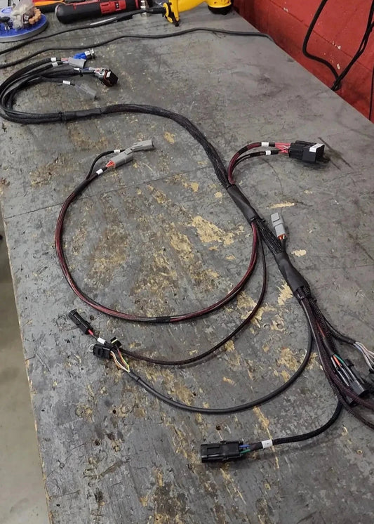 Nocturnal Automotive / Auto Assembled: Deutsch and metripack / weatherpack connectors, Techflex braided sheathing, and marine grade heat shrink