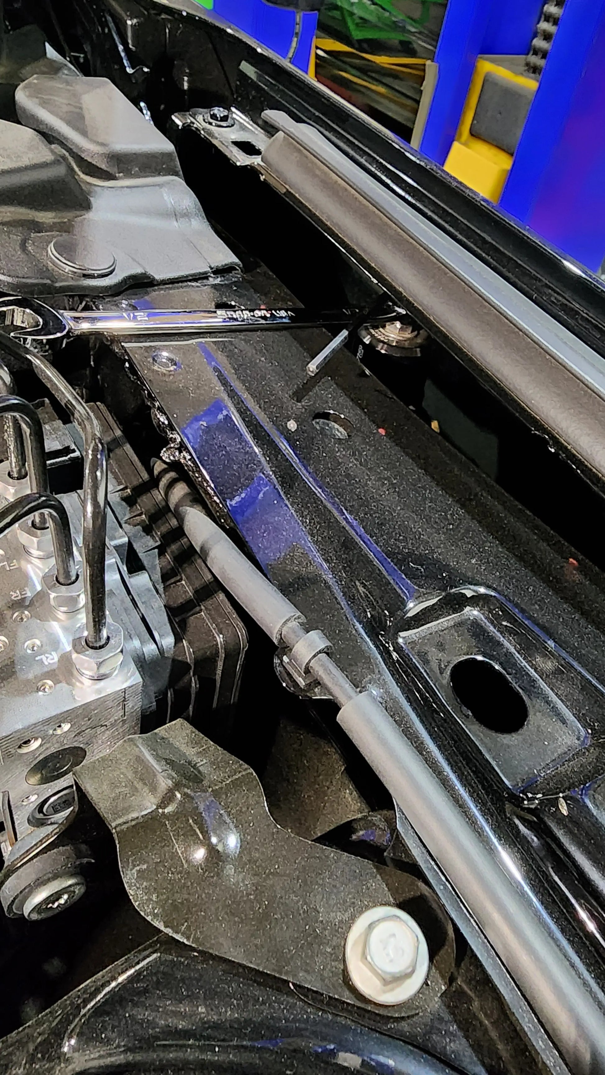 Nocturnal Automotive - S550-S650 15-24 Mustang Hidden Fore Fuel Regulator Bracket - Showing how to adjust pressure from engine bay